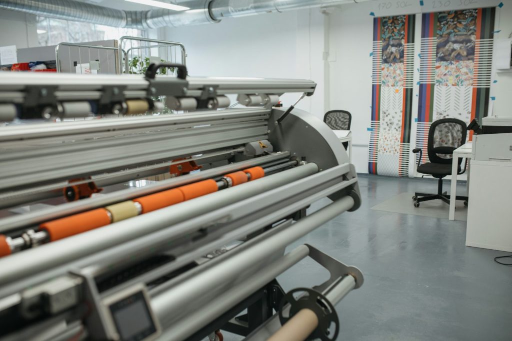 a large machine that is sitting in a room